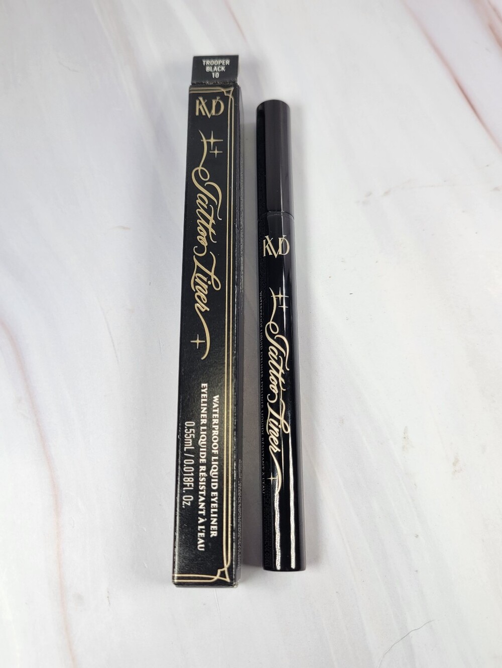 KVD Beauty Tattoo Waterproof Liquid Eyeliner in Trooper Black BNIB